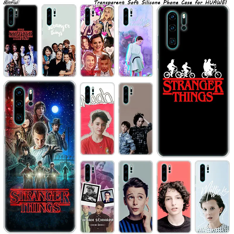

Stranger Things Soft Silicone Phone Case for Huawei P30 P20 Pro P10 P9 P8 Lite 2017 P Smart Z Plus 2019 NOVA 3 3i Fashion Cover