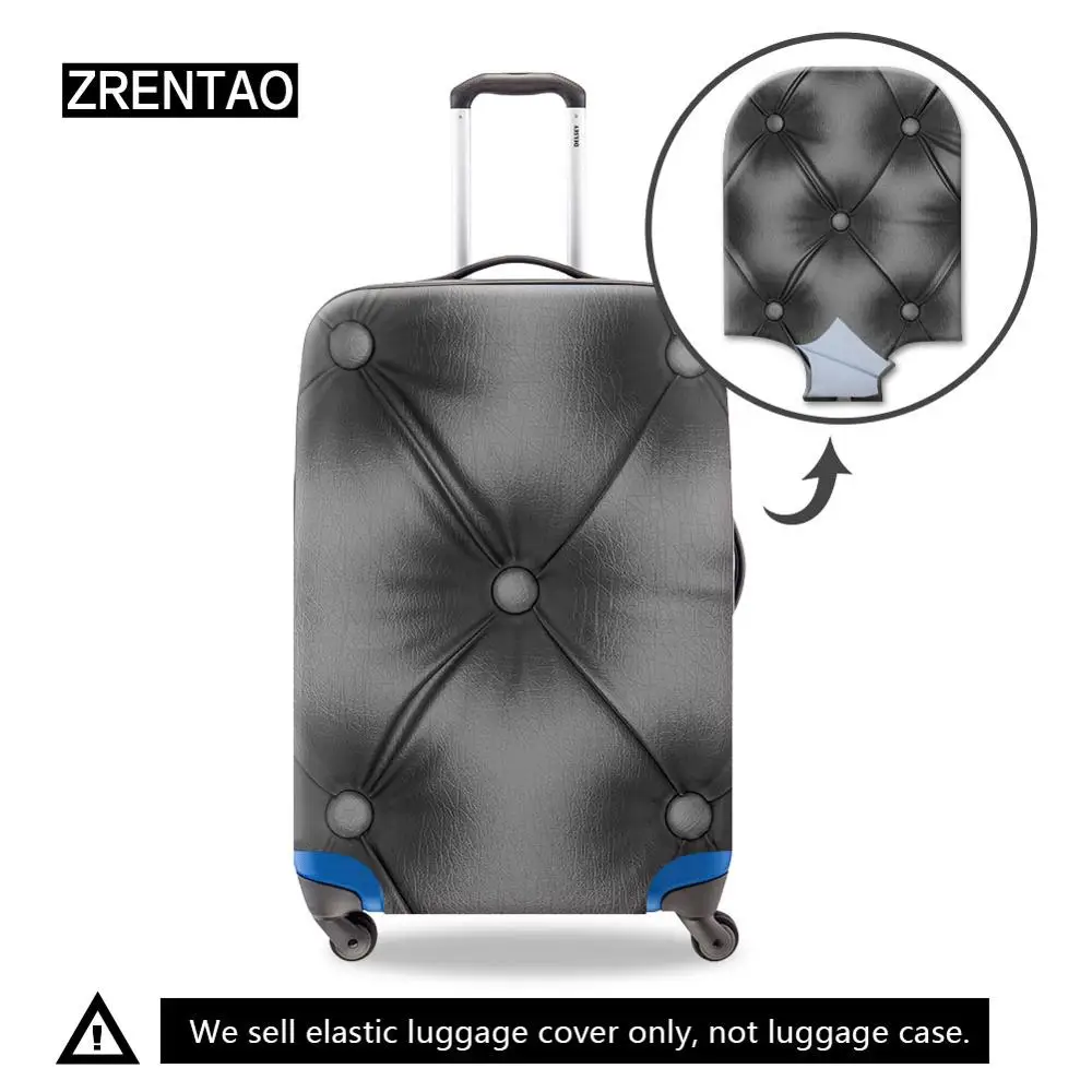 black luggage protective cover
