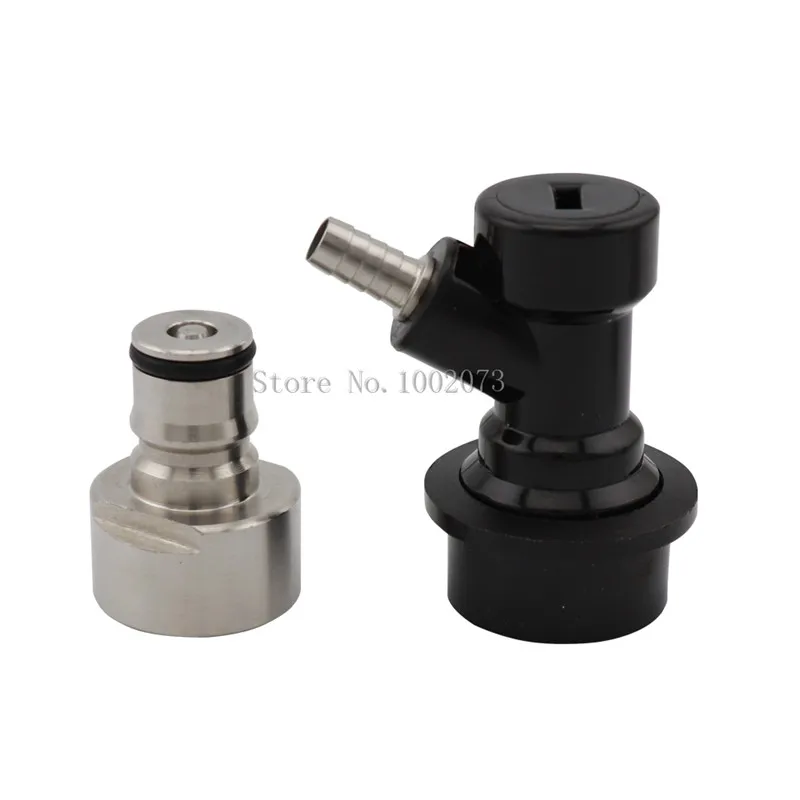 Ball Lock Post for Keg Coupler Adapter Kit Carbonation Cap Gas post G58thread Homebrew Beer kegging (4)