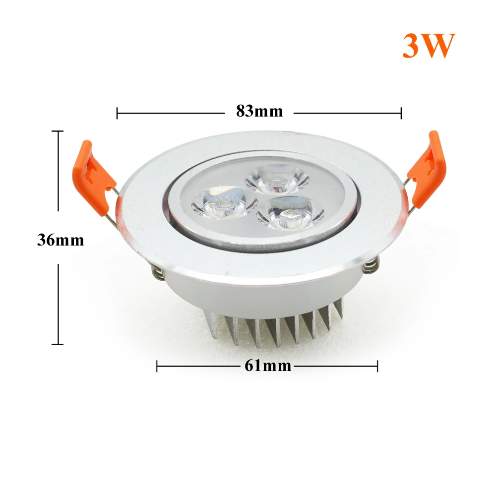 led ceiling down light 3w