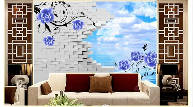 3d tapete custom 3d tv tapete wandbild wohnzimmer wand Blume TV ... 3d tapete custom 3d tv tapete wandbild wohnzimmer wand Blume TV ...