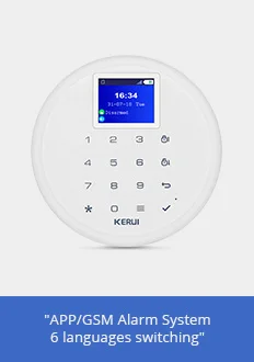 KERUI G17 семейная Безопасность GSM SMS Противоугонная сигнализация с датчиком двери и окна IOS Android APP беспроводной пульт дистанционного управления