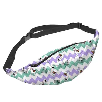 

2019 Women Cartoon Sheep Printed Waist Bags Girls Fanny Packs Hip Belt Bag Female Cute Smartphone Chest Bag