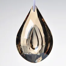 H& D 2 шт K9 стеклянные подвески-призмы с кристаллами люстры части люстры Радуга лампа освещение подвесные капли 76 мм украшение дома