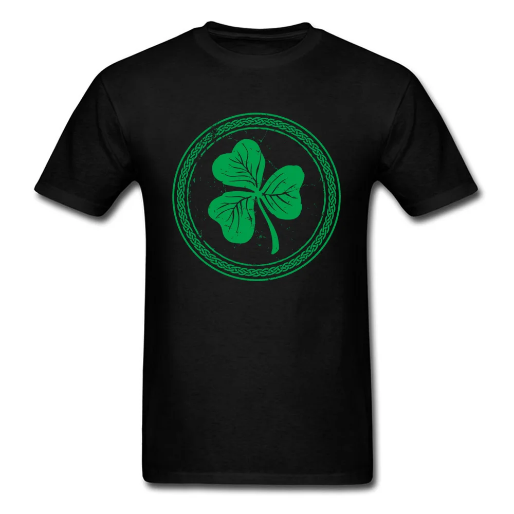 Мужская футболка с зеленым клевером Shamrock хлопковая Футболка для всей семьи на