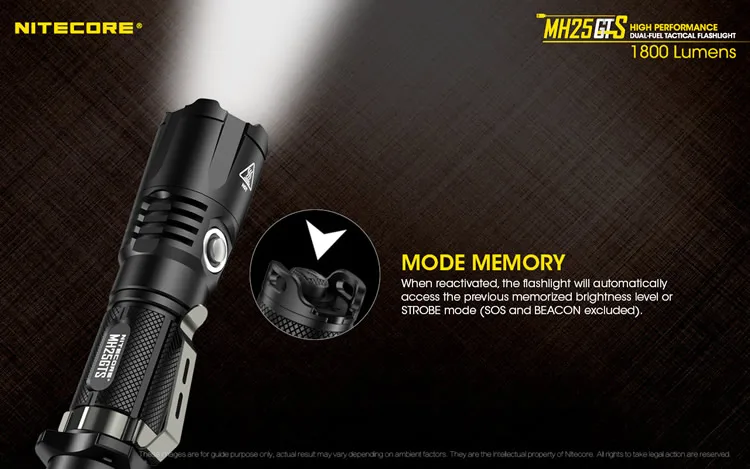 NITECORE 1800 LMs MH25GTS с NL1829LTHP низкая температура 18650 CREE XHP35HD светодиодный водонепроницаемый высокоэффективный тактический фонарь