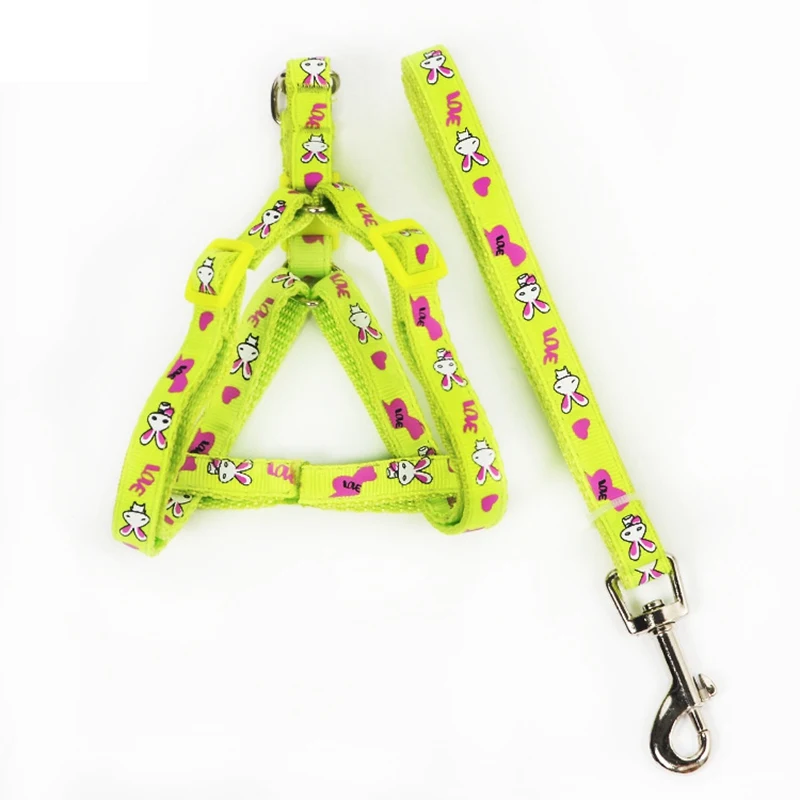 Cat Harness And Leashes Collar Perro Luz Dog Harness No Pull Dogs Collars And Harness For Cats Adjustable Nylon Easy Walk 