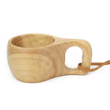 Деревянная чашка из бука ручной работы в скандинавском стиле, финские традиционные уличные деревянные винные чашки, кофейные чайные чашки со слоном для домашнего подарка