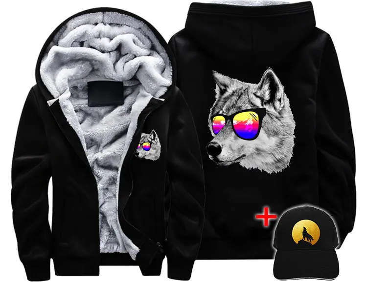 Мужская и женская теплая Толстая куртка Veste WOLF DREAM зимние теплые горные очки