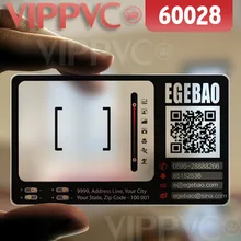 60028 церковные визитные карточки-матовые лица прозрачная карта тонкий 0,36 мм