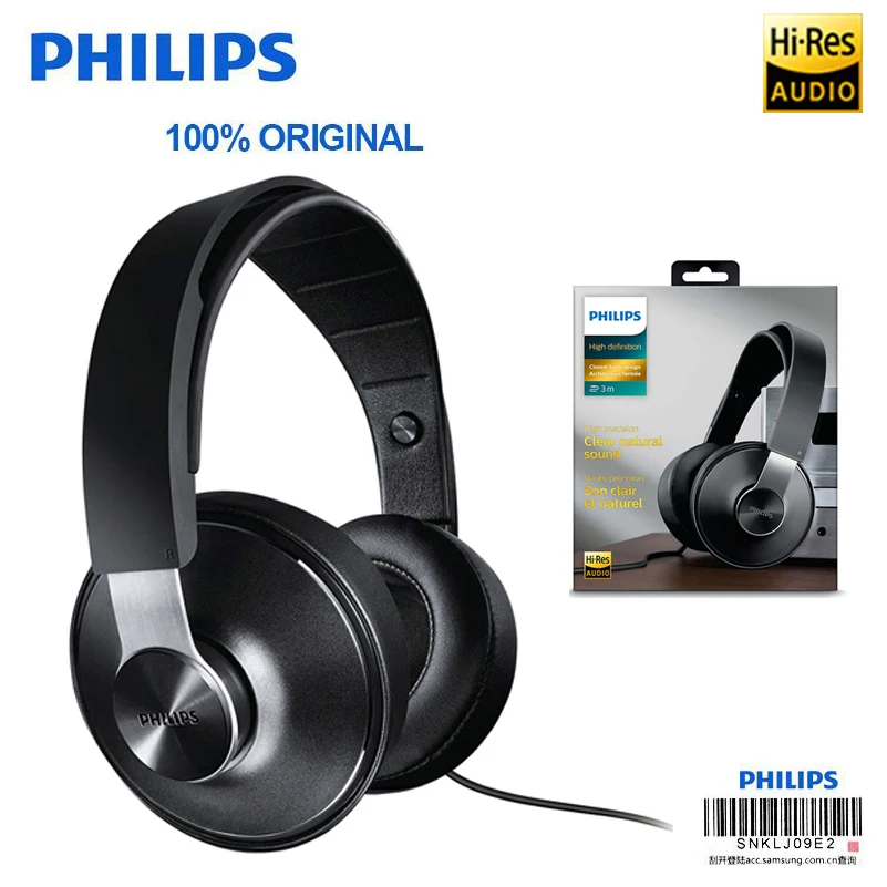 Оригинальные Philips SHP8000 наушники с длинными проводами микрофон Регулятор
