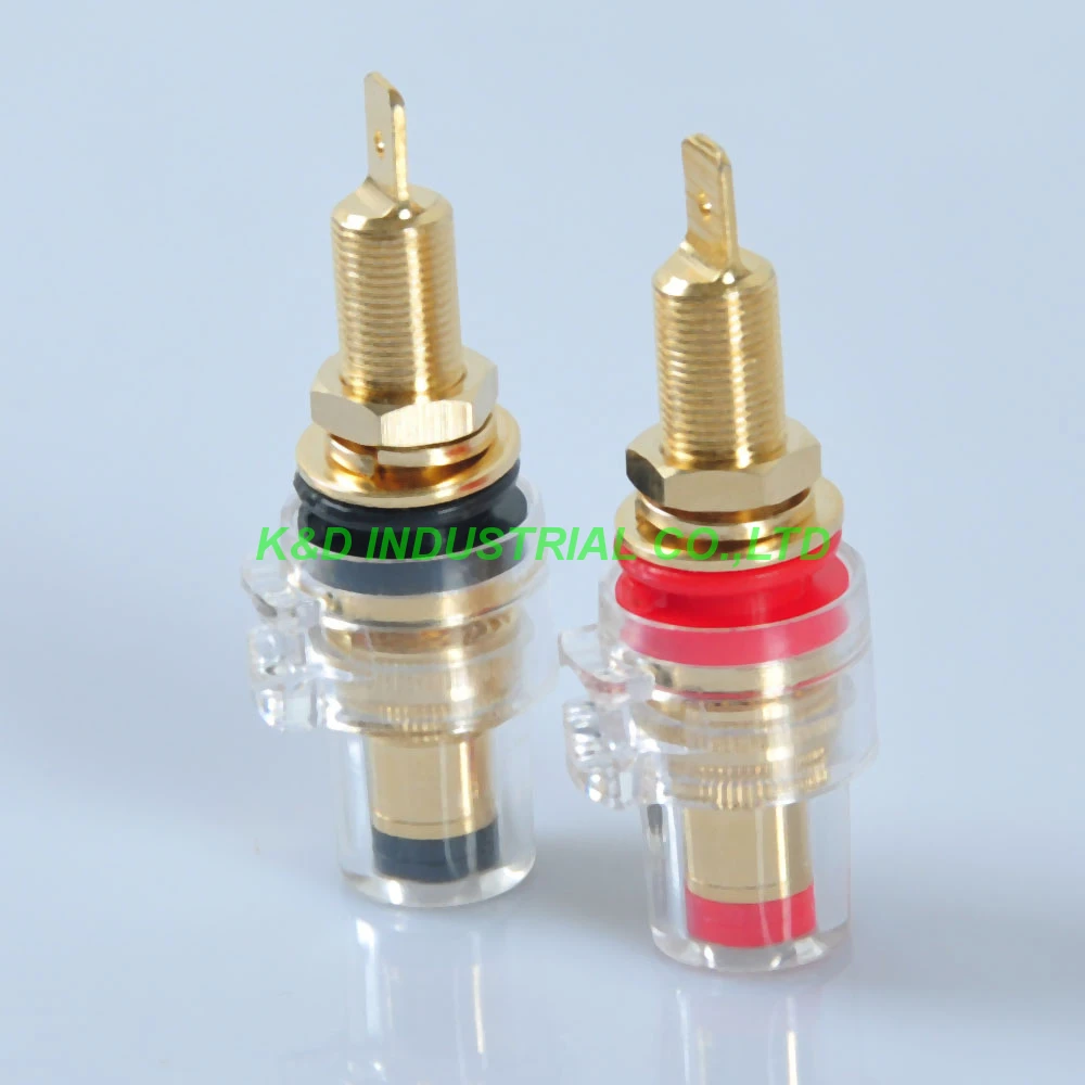 

2Pcs Tube Amp Speaker Terminal Binding Post 6209L 60mm Long With Tang Banana Jack