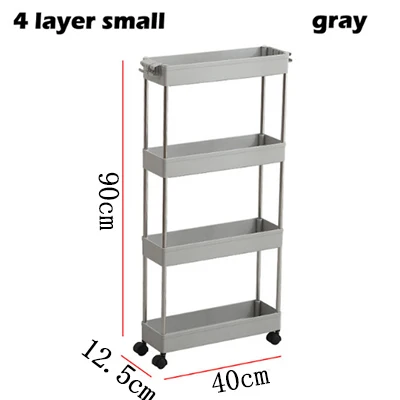 2/3/4 Слои Gap Кухня стеллаж для хранения с шкив Ванная комната организовать полка Экономия пространства подвижный собрать полки - Цвет: J