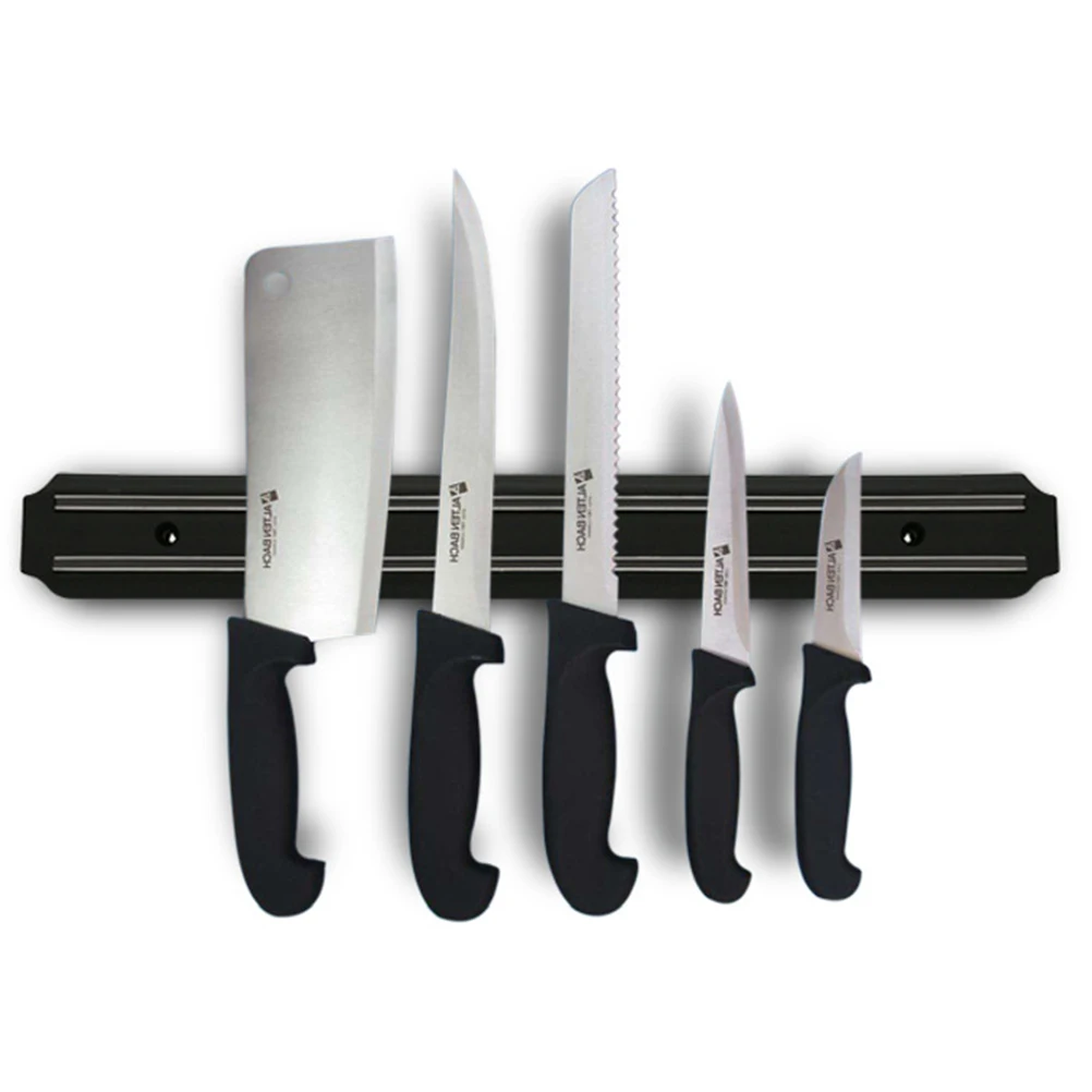 Мощный Магнитный нож полоса кухонные инструменты мощный магнитный для ножей держатель(50 см черный