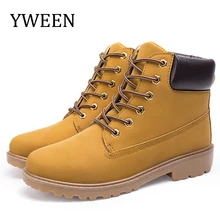 YWEEN/сезон осень-зима; мужские ботинки унисекс; камуфляжная Мужская обувь; уличные ботинки для мужчин