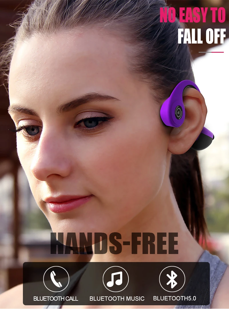condução óssea fones sem fio esportes handsfree
