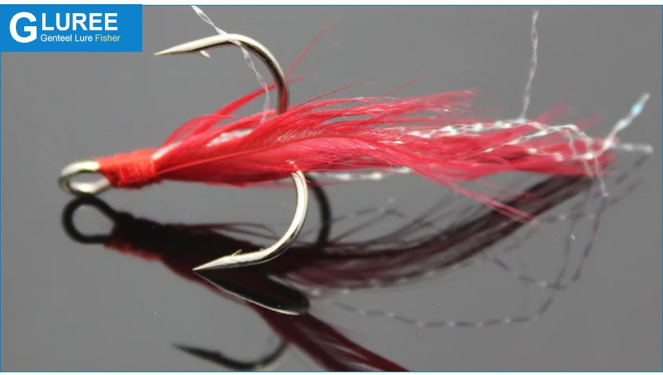GLUREE-10PcsLot-4#-6#-Fishing-Hook-Red-White-Feather-Treble-Hooks-Barbed-Fishhooks-High-Carbon-Steel-Fishing-Tackle-Accessories_09