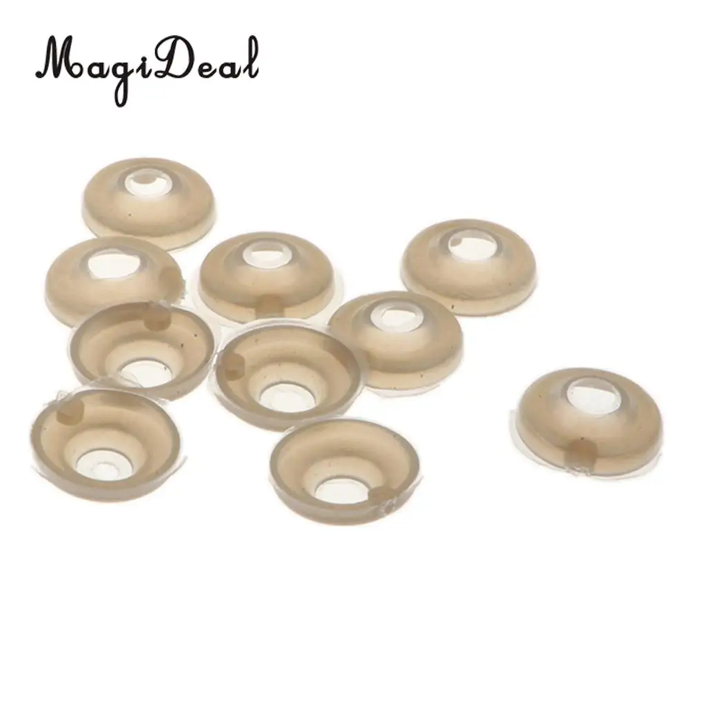 10pcs 16mm Plastic Round Safety Eyes + Glitter Nonwovens + Washers For Teddy Bear Soft Stuffed Toy DIY