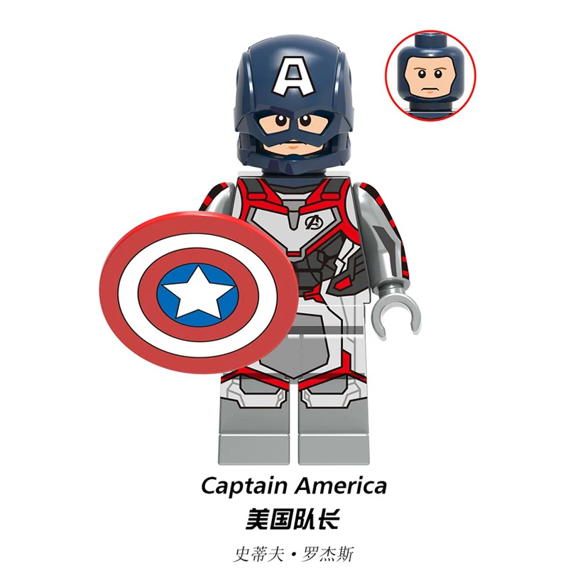 Black Widow Avengers 4 Endgame Thanos Thor Rocket Raccoon War Machine Nebula Building Blocks Toys XH1071