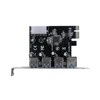 Kebidumei – Carte d'extension PCI-e 1x avec 4 ports USB 3.0, hub, adaptateur ► Photo 3/6