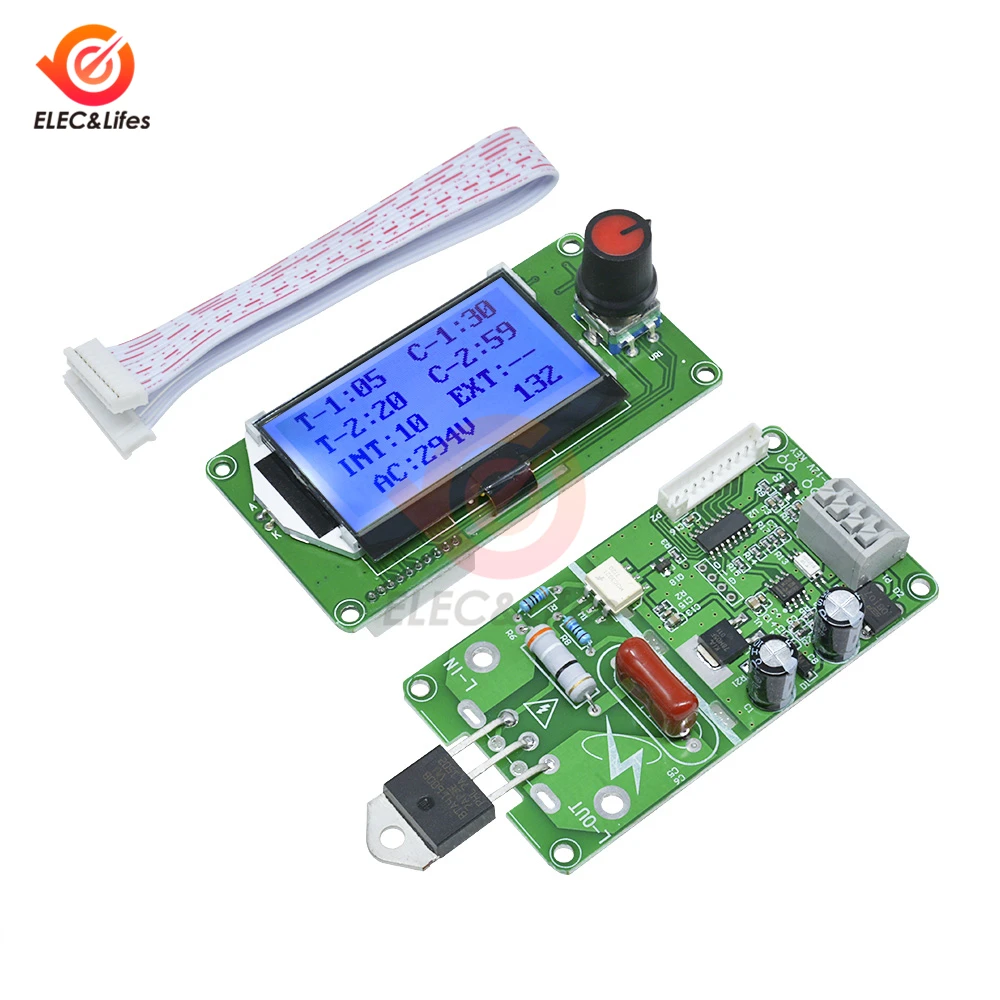 100 A LCD Digital Double Pulse encoder Spot Welder machine Time Control sanglier S1C7 100 A LCD Digital Double Pulse encoder Spot Welder machine Time Control sanglier S1C7