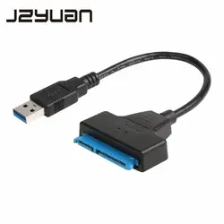 JZYuan Sata к USB 3,0 SATA кабель 22pin адаптер USB 3,0 SATA III конвертер для ноутбука 2,5 "Sata HDD SSD жесткий диск