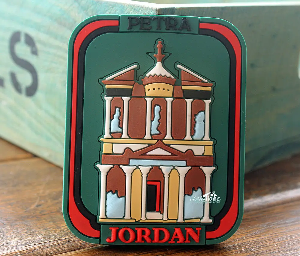 

Jordan, Petra Tourist Travel Souvenir Rubber Decorative Fridge Magnet GIFT IDEA