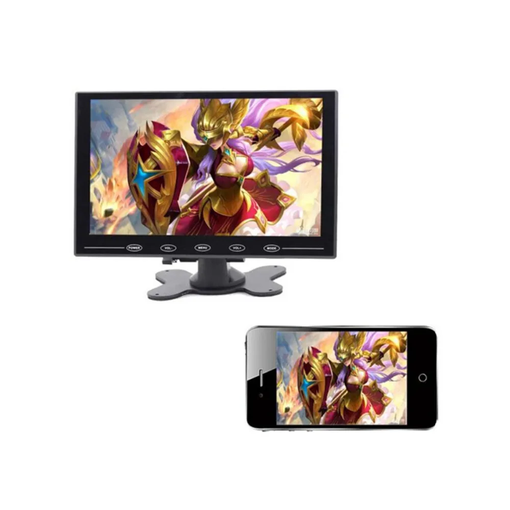  Wearson 9 inch LCD Cast Screen Monitor With AV VGA HDMI For Car and Smartphone