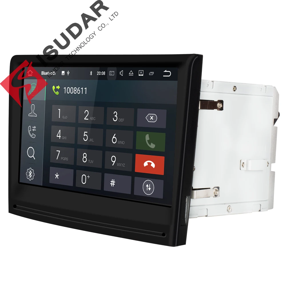 Isudar Автомагнитола с 8 Дюймовым Экраном 2 Din на Android 7.1.1 для Porsche/911/997/Cayman/Boxter