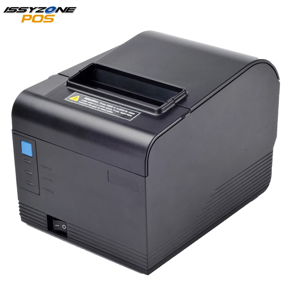 IssyzonePOS استلام الحرارية طابعة 80 مللي متر قاطع آلي النظام المطبخ جدار طابعة باركود دعم درج للنقود شعار طباعة ويندوز