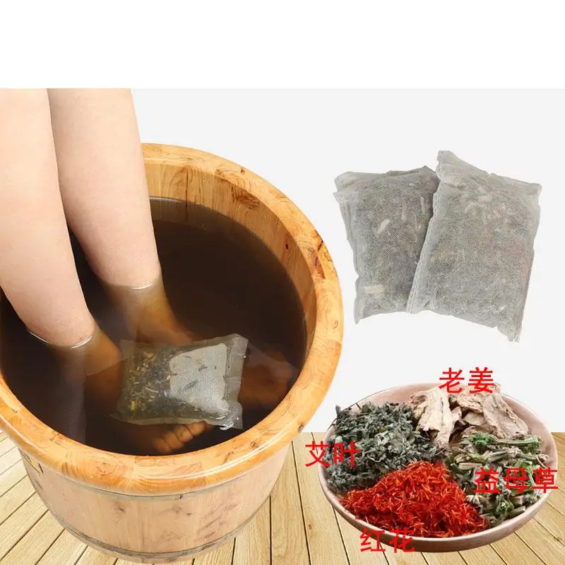 

15bags Foot Bath Soaking Moxa Natural Herb Chinese Medicine Foot SPA Bubble Body Skin Care Detox Saffron Antiperspirants healthy