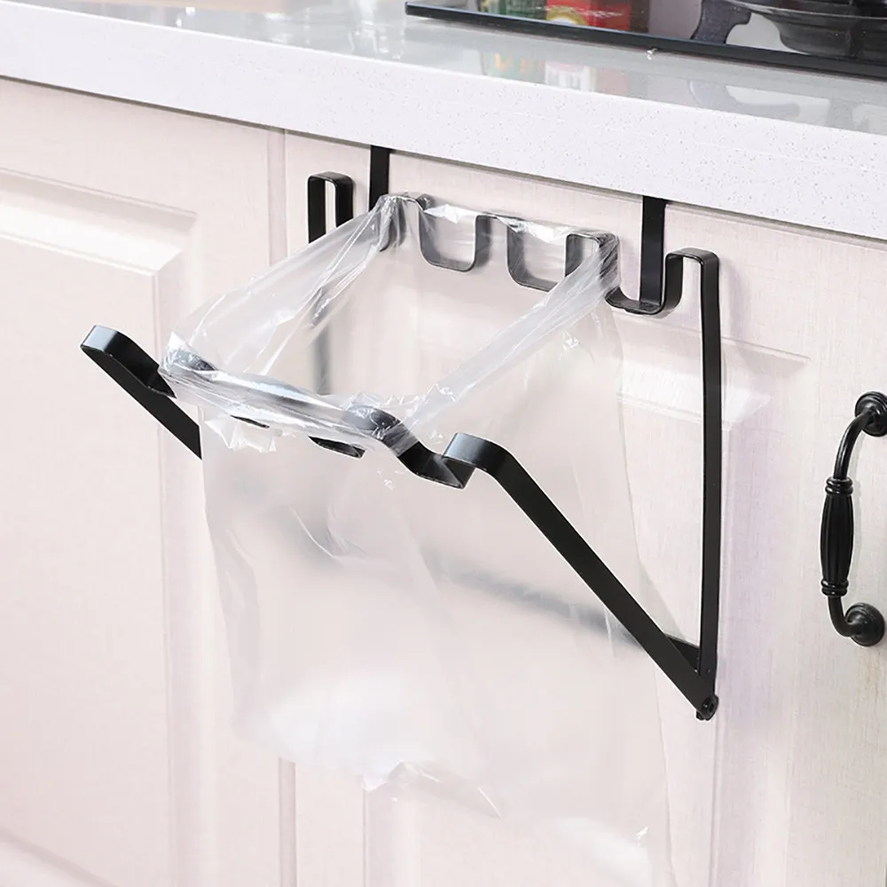 

Trash Rack 2019top Hanging Kitchen Cabinet Door Trash Rack Towel Storage Garbage Rag Bags Holder g90603