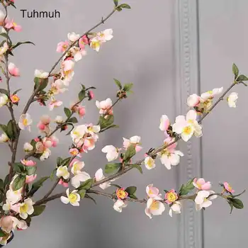

5pcs Artificial Silk Flowers Small Apple Blossom Simulation Fake flower for Wedding Home Party Decoration