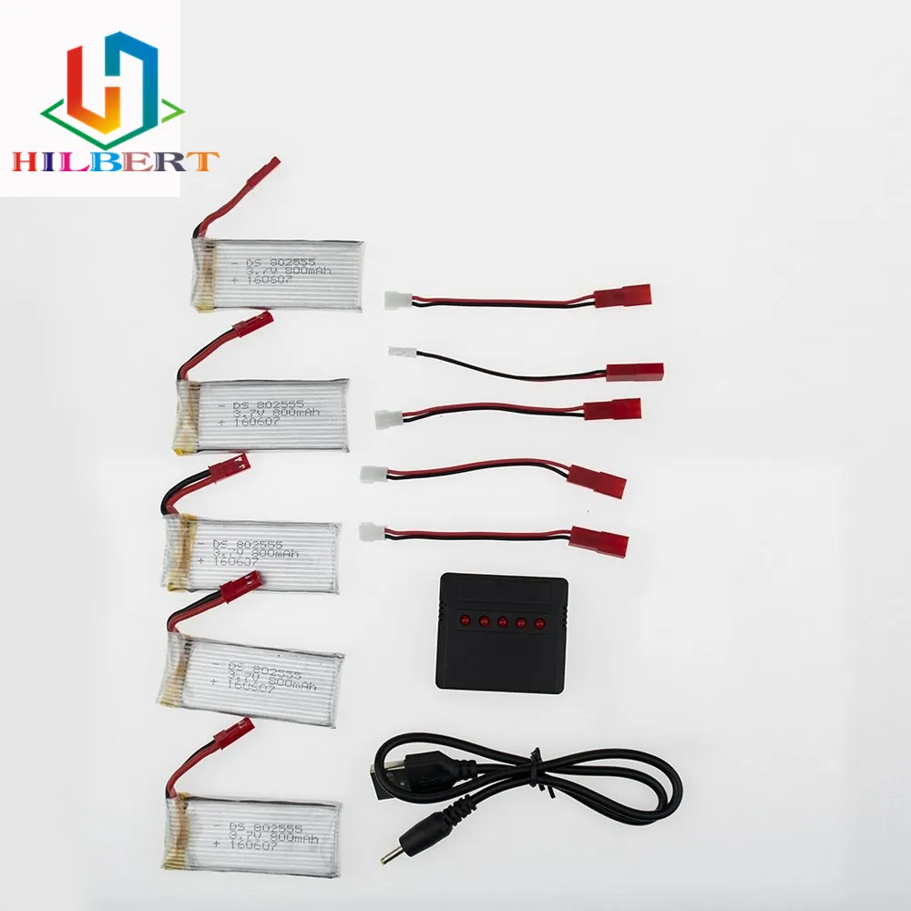 5x3 7 V 800mah аккумулятор с зарядным устройством для RC H12C H12 V636 V686 V686G V686J V686K 2.4Gh 4CH 6 Axis UAV