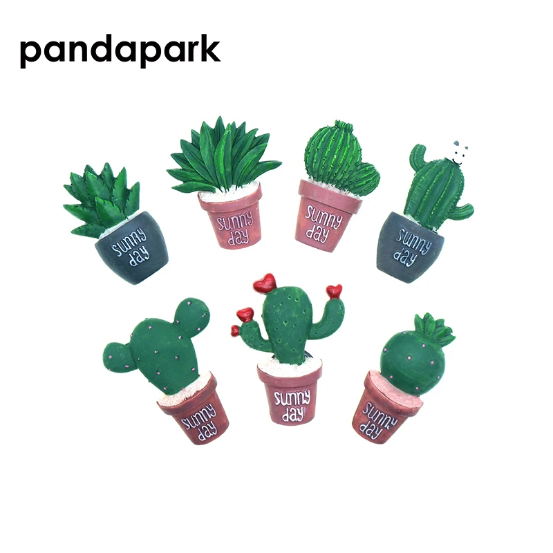 

Free Shipping High-end Stereo Resin Fridge Magnet 2018 New Creative Artificial Cactus Style Refridge Sticker high quality OP-027