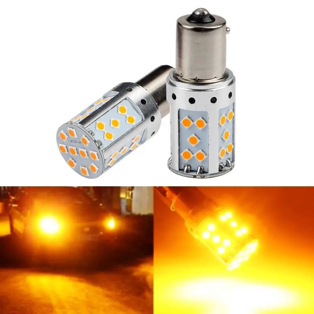 

Turn Signal Light Canbus Lamp Light Bulbs 1156-3030 LED Bulb 35-SMD LED Auto Turn Signal Lights Lamp 2019 Car Accessories