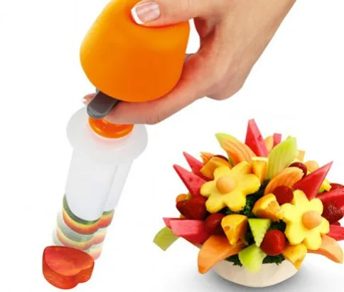

Kitchen Accessories Fruit Shape Cutter Cooking Tools Plastic Slicer Veggie Food Decorator