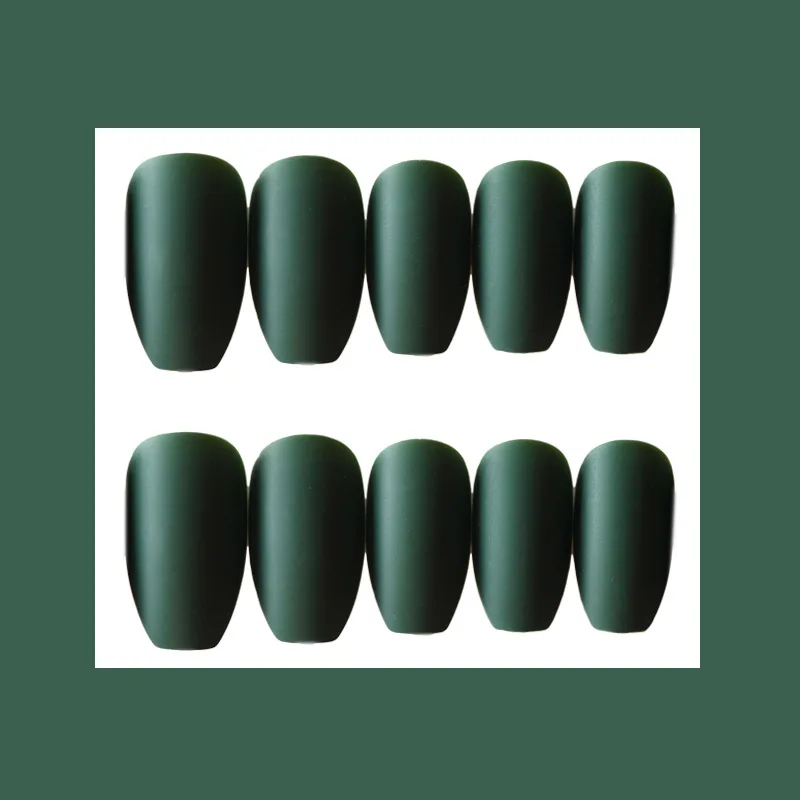 24pcs/set Multi color French Ballet Fake Nail Gradeint Natural Coffin False Nails Wholesale Nails Supplier nail tips - Цвет: 8