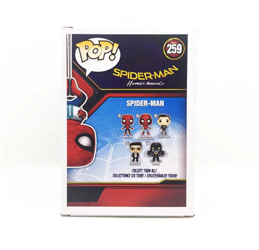 Funko pop Marvel Мстители Бесконечность войны Человек-паук 259# фигурка Коллекционная модель игрушки для детей Рождественский подарок с коробкой