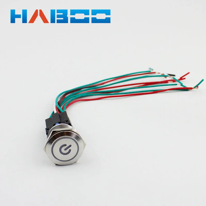

20pcs/lot electrical connector for HABOO 25mm metal switch 1NO+1NC