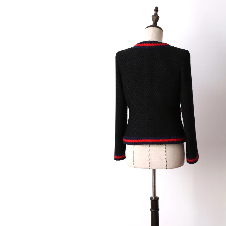 2018 2018 Femmes 2018 Tweed Veste Noir Femmes Tweed Veste Veste Noir 2018 Femmes Tweed Noir 5WnfvqqB