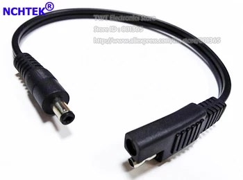 

NCHTEK DC 5.5*2.1mm Male Plug to SAE Power Extension Connector Cable About 25CM/Free Shipping/10PCS