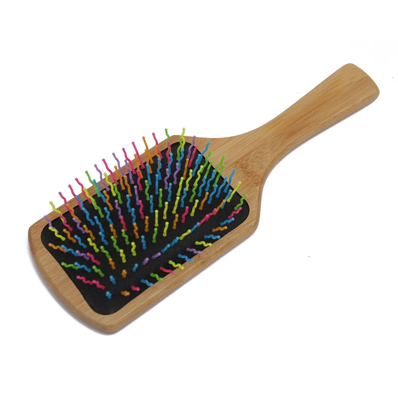 Women Hair Brush With Wooden Handle Hairbrush Scalp Massage Brushes for