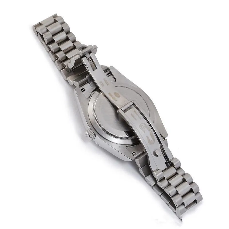 DAYDATE 40 movimiento mecnico automtico dial de champán bisel acanalado oculta plegable corona reloj luminoso Relojes - 5