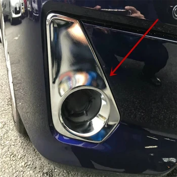 

WELKINRY car auto cover for NISSAN SERENA C27 2016 2017 2018 ABS chrome front head fog lamp light trim