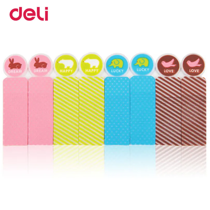 

Deli Cute Kawaii Cartoon Animals Memo Pad Sticky Notes student Notebook Stationery Note Paper Stickers School Supplies