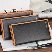 Цена оптовой продажи однотонные полосы кошельки для деловых людей из мягкой кожи Стиль для отдыха желтый край кредитной держатель для карт чехол-портмоне