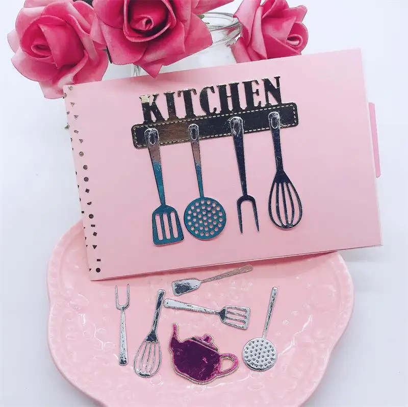 KSCRAFT Food diary Metal Cutting Dies Stencils for DIY Scrapbooking/photo album Decorative Embossing Cards | Дом и сад