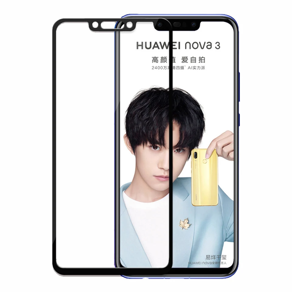 

Full cover protective film for huawei nova 3 3i 4 4e tempered glass for huaweii huawe huawey Huaweei nova 3 4 i3 e4 glass film