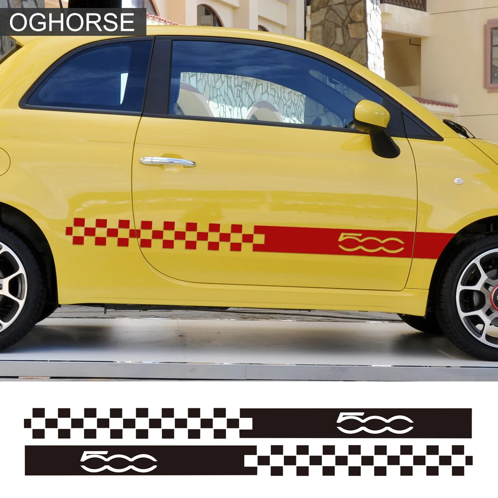 

Car Body Sticker For Fiat 500 Sport Graphics Car Stickers And Decals Decoration Protection Sticker Car Styling Auto Accessories